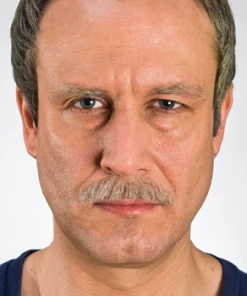 Facial Hair Kryolan Hand Knotted Moustache - Classic Grey