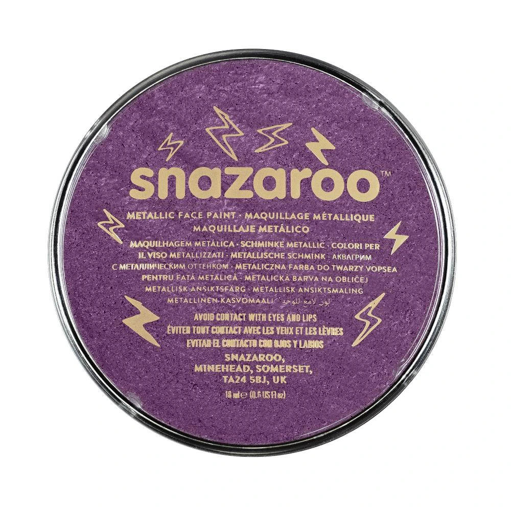 Snazaroo Face & Body Paint - Metallic Colours Water Based 7 Snazaroo Face & Body Paint - Metallic Colours Water Based