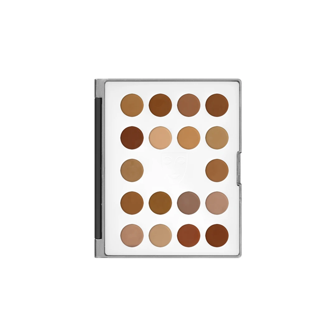 Kryolan HD Cream Micro Foundation Mini Palette - No. 2 3 Kryolan HD Cream Micro Foundation Mini Palette - No. 2