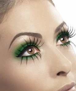 Smiffy's Fever False Top & Bottom Eyelashes - Extra Long Wispy Black False Eyelashes