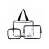 LaRoc 3 Piece Clear PVC Travel Bags