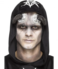 Smiffy's Make-up FX Demon Horns - Latex Prosthetics
