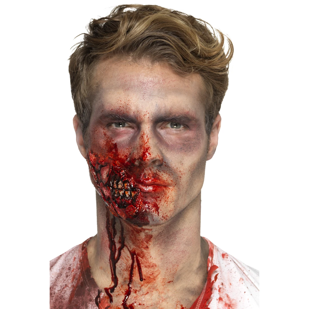 Smiffy's Make-up FX Latex Zombie Jaw Prosthetic 4 Smiffy's Make-up FX Latex Zombie Jaw Prosthetic