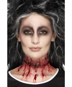 Smiffy's Make-up FX Stitched Neck Scar - Latex Prosthetic Prosthetics