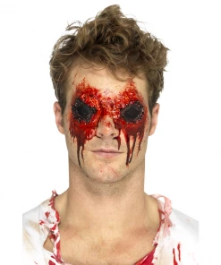 Smiffy's Prosthetics Make-up FX Zombie Eyes - Latex Prosthetic With Blood