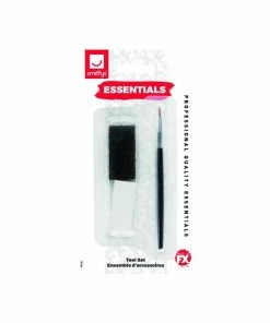 Smiffy's Make-up FX Filbert Brush, Stipple Sponge & Wedge Set