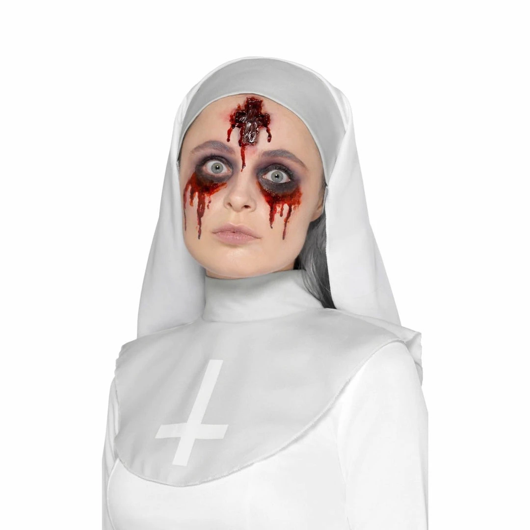 Smiffy's Make-up FX Latex Carved Skin Cross Prosthetic Wound Prosthetics 3 Smiffy's Make-up FX Latex Carved Skin Cross Prosthetic Wound Prosthetics