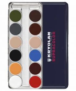 Kryolan SUPRACOLOR 12 Palette - Face & Body Paint - B FX Colour Palettes