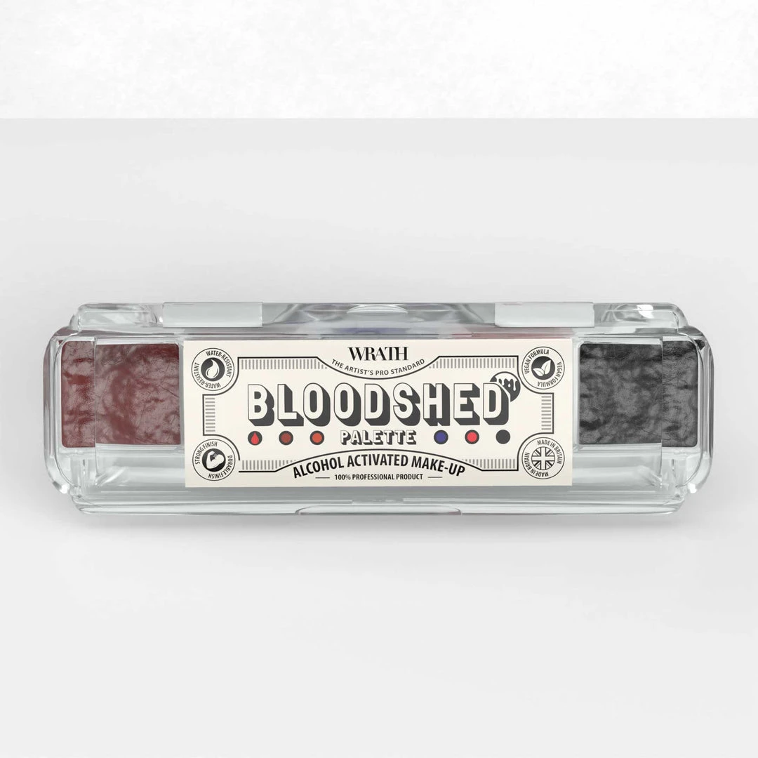 WRATH AA WRATH Alcohol Activated Make-up 5 Palette - Bloodshed FX Colour Palettes 4 WRATH AA WRATH Alcohol Activated Make-up 5 Palette - Bloodshed FX Colour Palettes