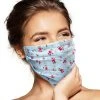 Pebbles Of Leeds Face Masks Pebbles Handmade Pleated Cotton Face Mask - Roses On Baby Blue