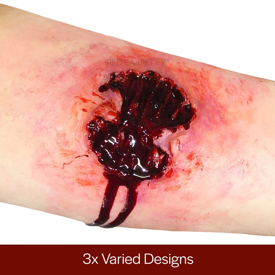 Monster FX Silicone Prosthetic - Classic Zombie Bite 3 Set 3 Monster FX Silicone Prosthetic - Classic Zombie Bite 3 Set