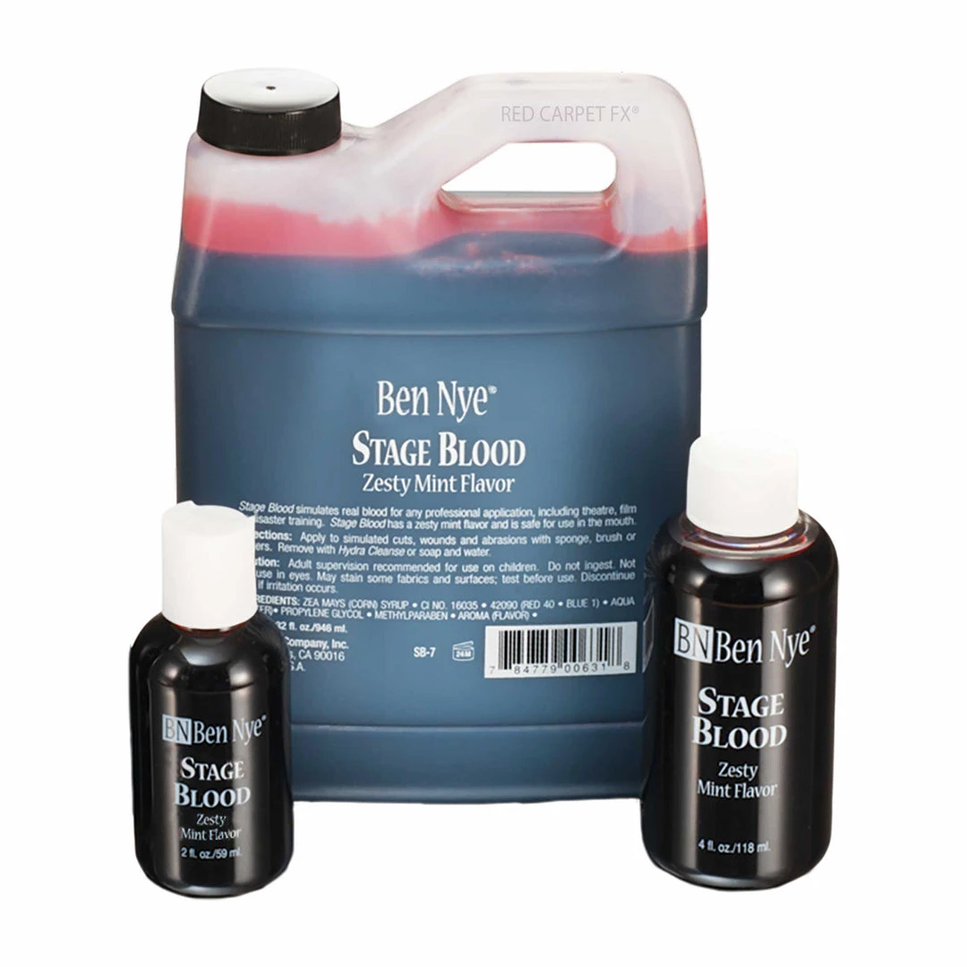 Artificial Bloods Ben Nye Stage Blood - Professional Fake Blood 4 Artificial Bloods Ben Nye Stage Blood - Professional Fake Blood