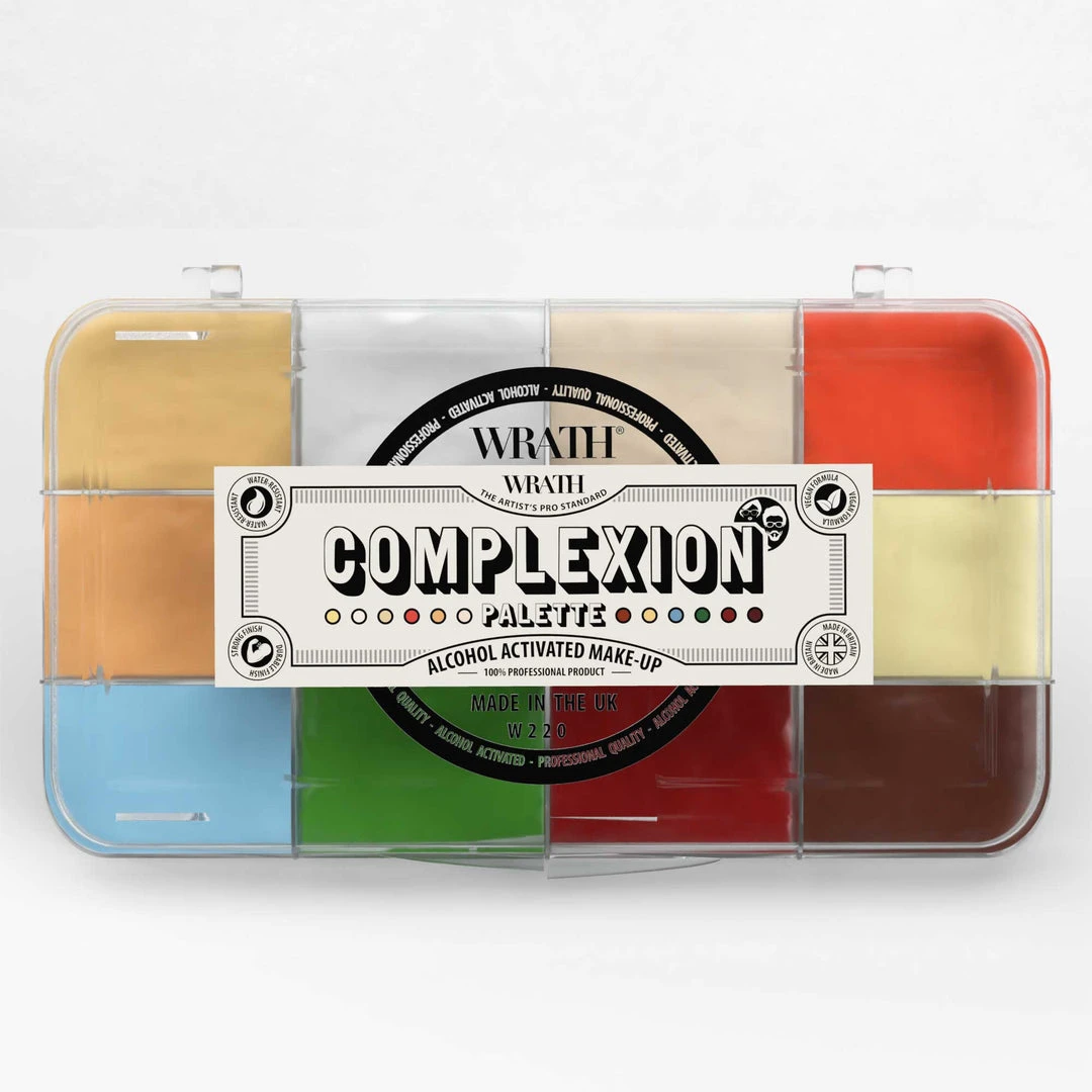 WRATH AA WRATH Alcohol Activated Make-up 12 Palette With Activator - Complexion 4 WRATH AA WRATH Alcohol Activated Make-up 12 Palette With Activator - Complexion