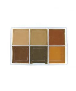Alcohol Activated Make-up Ripper FX Alcohol Pocket Mini Palette - Dark Flesh