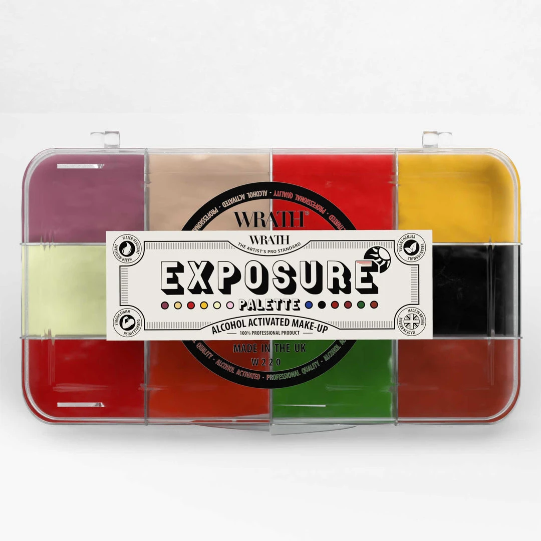 WRATH AA WRATH Alcohol Activated Make-up 12 Palette With Activator - Exposure FX Colour Palettes 4 WRATH AA WRATH Alcohol Activated Make-up 12 Palette With Activator - Exposure FX Colour Palettes