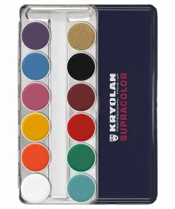 Kryolan SUPRACOLOR 12 Palette - Face & Body Paint - FP Greasepaint