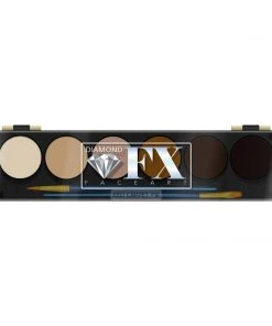 Diamond FX Face & Body Paint Skin Tones 6 Colour Palette