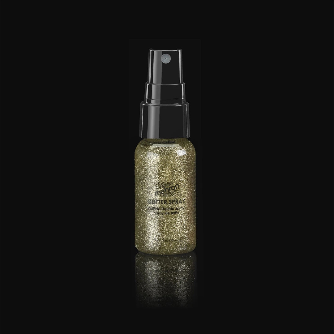Mehron Glitter Spray - Gold 3 Mehron Glitter Spray - Gold