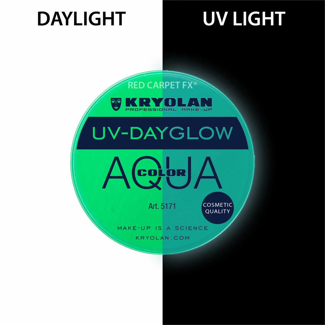 Kryolan AQUACOLOR UV-Dayglow - Water Based Face & Body Paint 5 Kryolan AQUACOLOR UV-Dayglow - Water Based Face & Body Paint