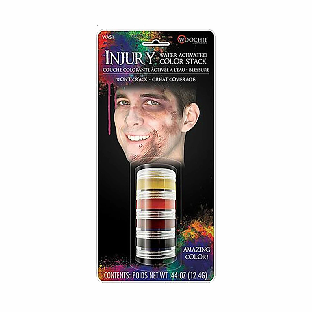 FX Colour Palettes Woochie Water Activated Make-up Stack - Injury 3 FX Colour Palettes Woochie Water Activated Make-up Stack - Injury