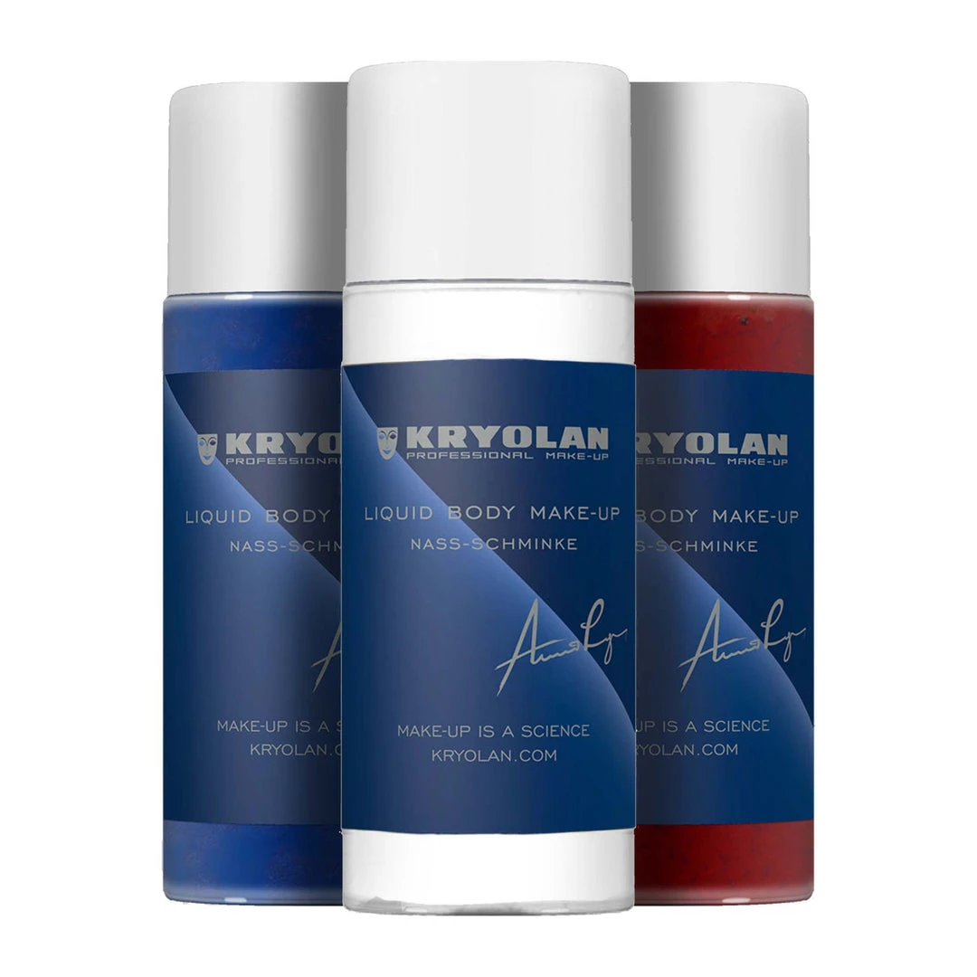 Kryolan Liquid Body Make-Up - Face & Body Paint Water Based 3 Kryolan Liquid Body Make-Up - Face & Body Paint Water Based