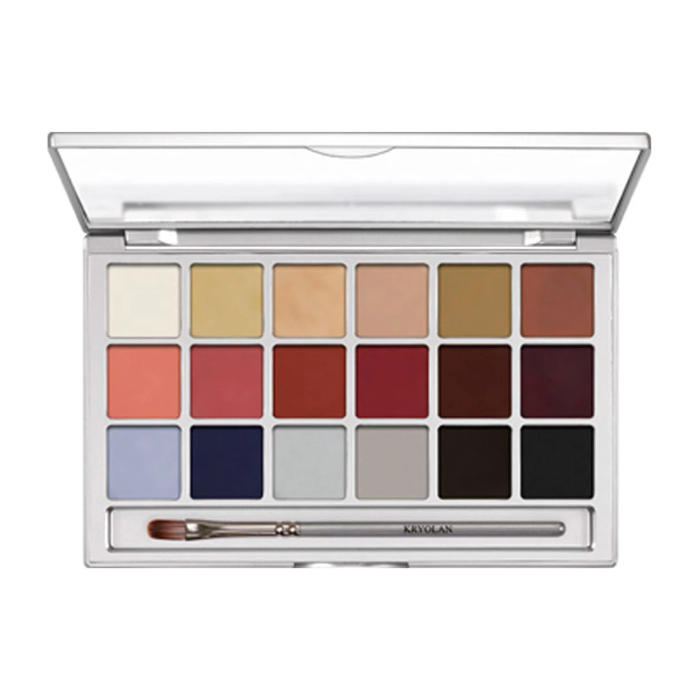 Kryolan Colouring Vision 18 Palette - Stage Greasepaint