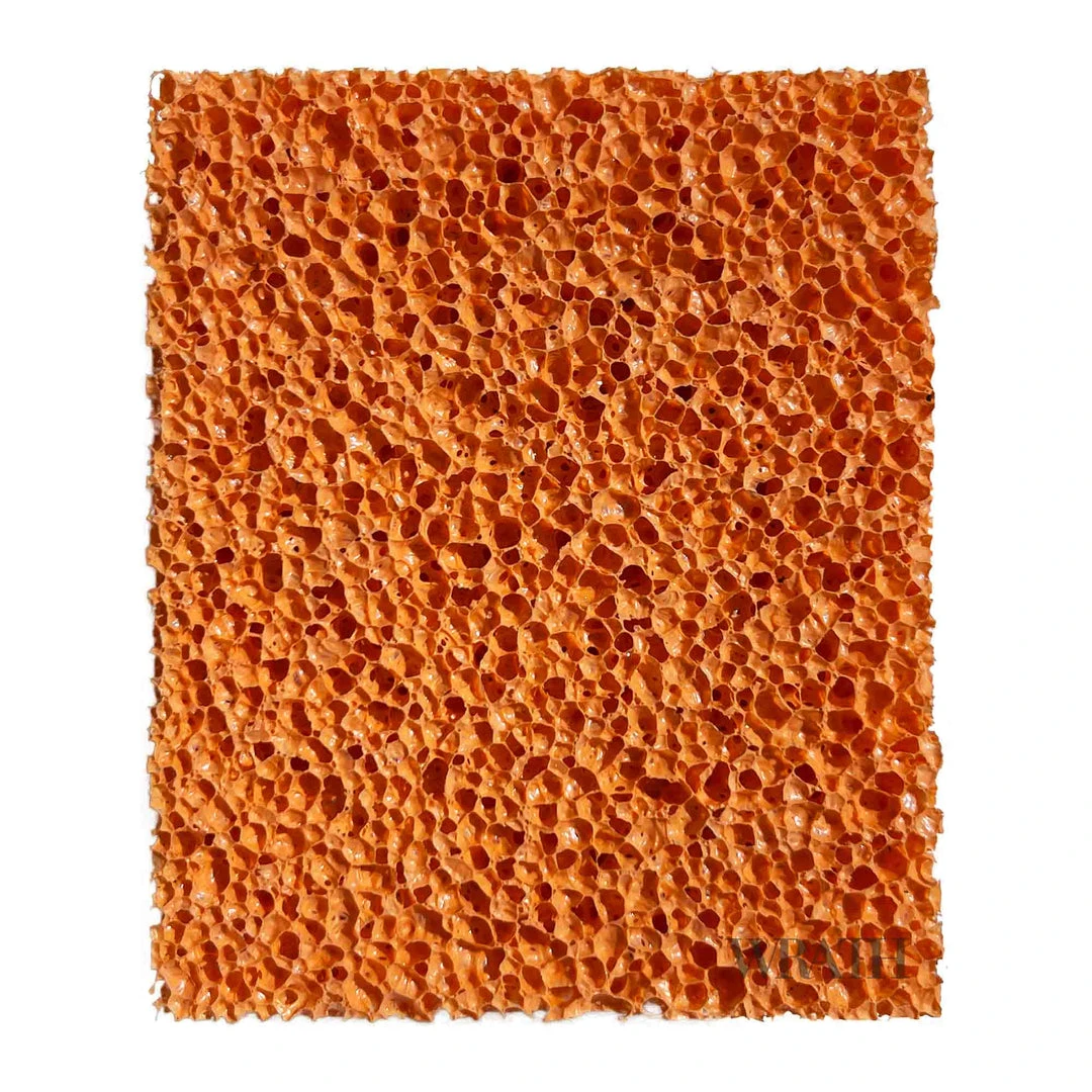 WRATH Orange Rubber Pore Stipple Sponge 6 WRATH Orange Rubber Pore Stipple Sponge