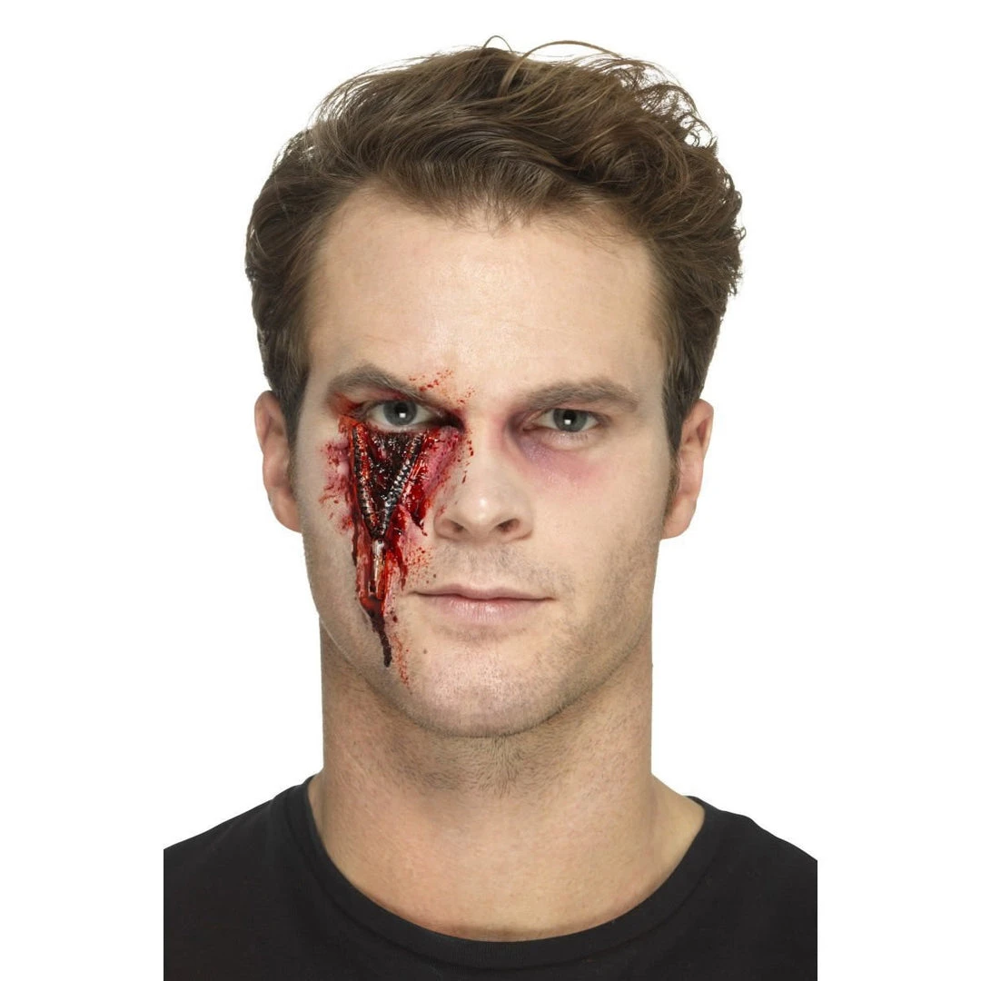 Smiffy's Make-up FX Latex Zip Scar Prosthetic 3 Smiffy's Make-up FX Latex Zip Scar Prosthetic