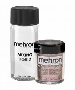Liquid & Cream Mehron Metallic Powder With Mixing Liquid