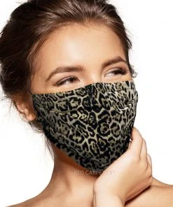 Pebbles Of Leeds Pebbles Handmade Pleated Cotton Face Mask - Lynx