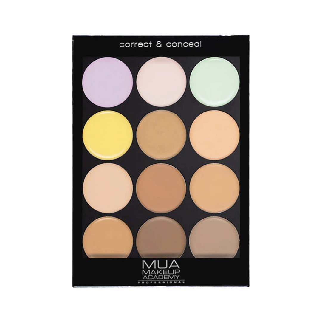 MUA Correct & Conceal Palette - Cream Concealer Masking & Concealment 3 MUA Correct & Conceal Palette - Cream Concealer Masking & Concealment
