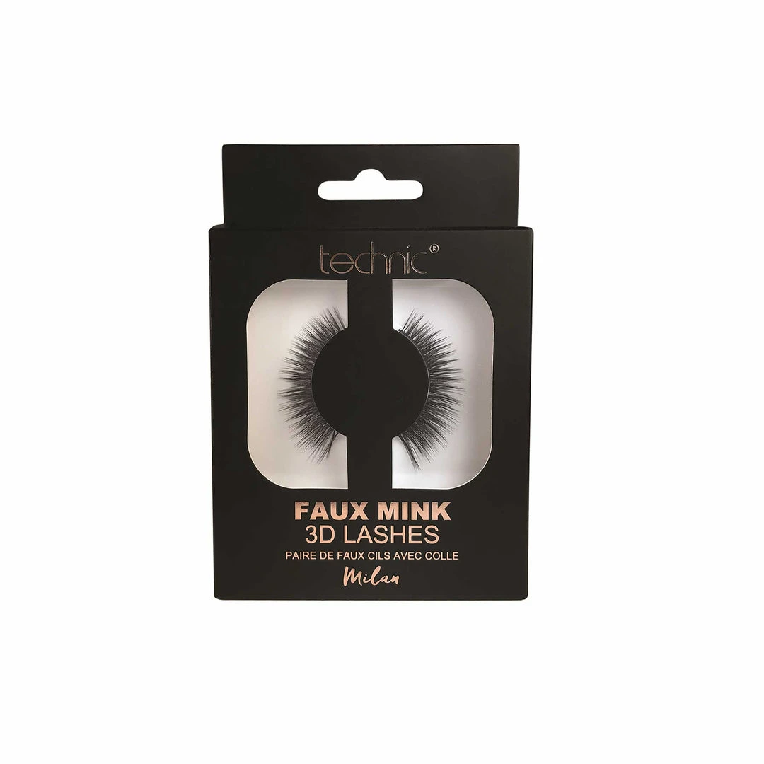 False Eyelashes Technic Faux Mink 3D False Lashes - Milan 3 False Eyelashes Technic Faux Mink 3D False Lashes - Milan