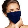 Pebbles Of Leeds Pebbles Handmade Pleated Cotton Face Mask - Navy Blue