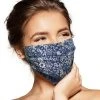 Pebbles Of Leeds Pebbles Handmade Pleated Cotton Face Mask - Navy Floral Face Masks