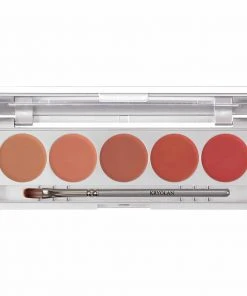 Kryolan Lip Colour 5 Palette - Cream Lipstick & Blusher - Nude