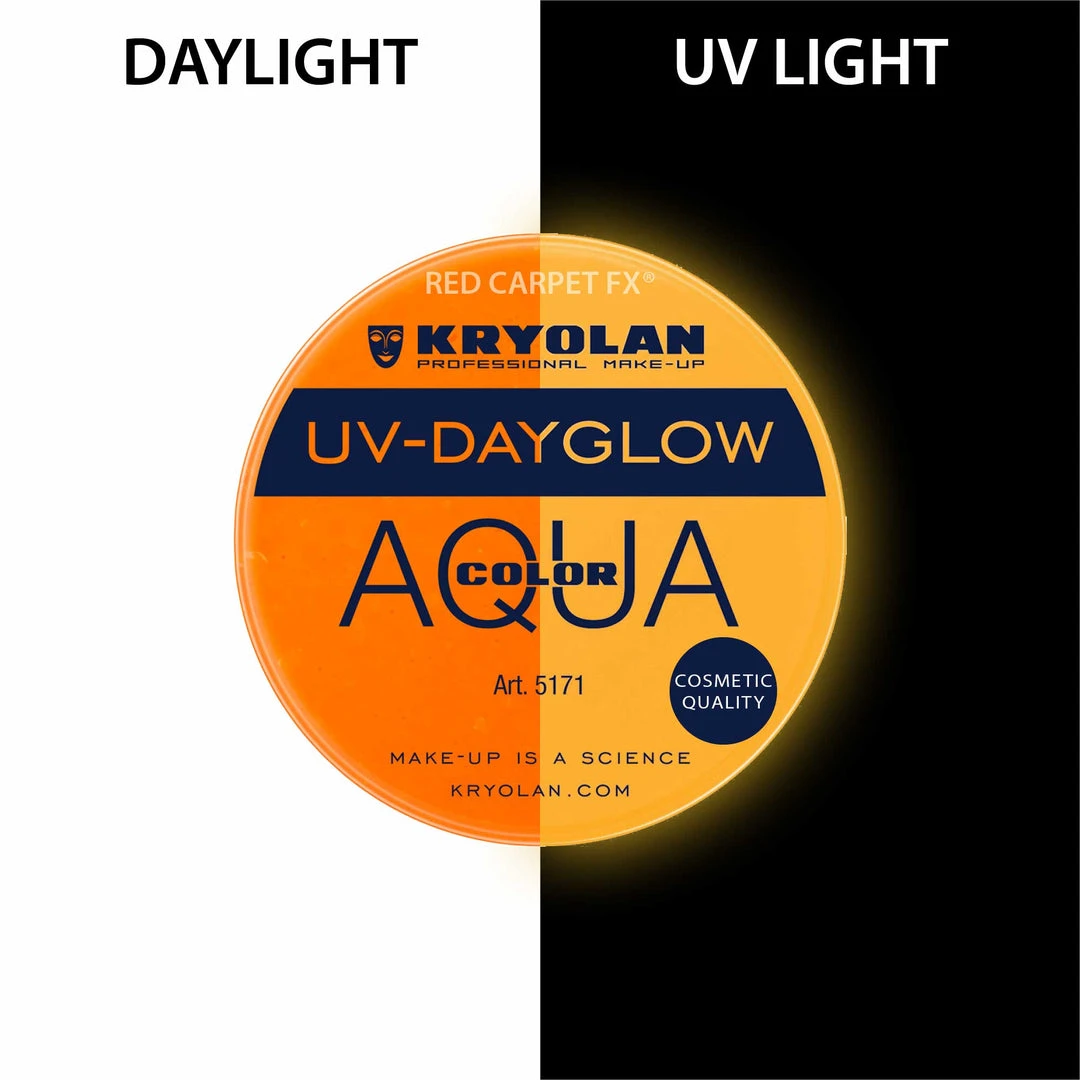 Kryolan AQUACOLOR UV-Dayglow - Water Based Face & Body Paint 6 Kryolan AQUACOLOR UV-Dayglow - Water Based Face & Body Paint