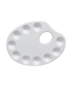 Royal & Langnickel Large 10-Well Oval Mixing Palette Blending Palettes & Plates