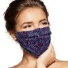 Pebbles Of Leeds Pebbles Handmade Pleated Cotton Face Mask - Paisley Red Face Masks
