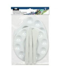 Royal & Langnickel 5 Piece Mixing Palette & Palette Knife Set