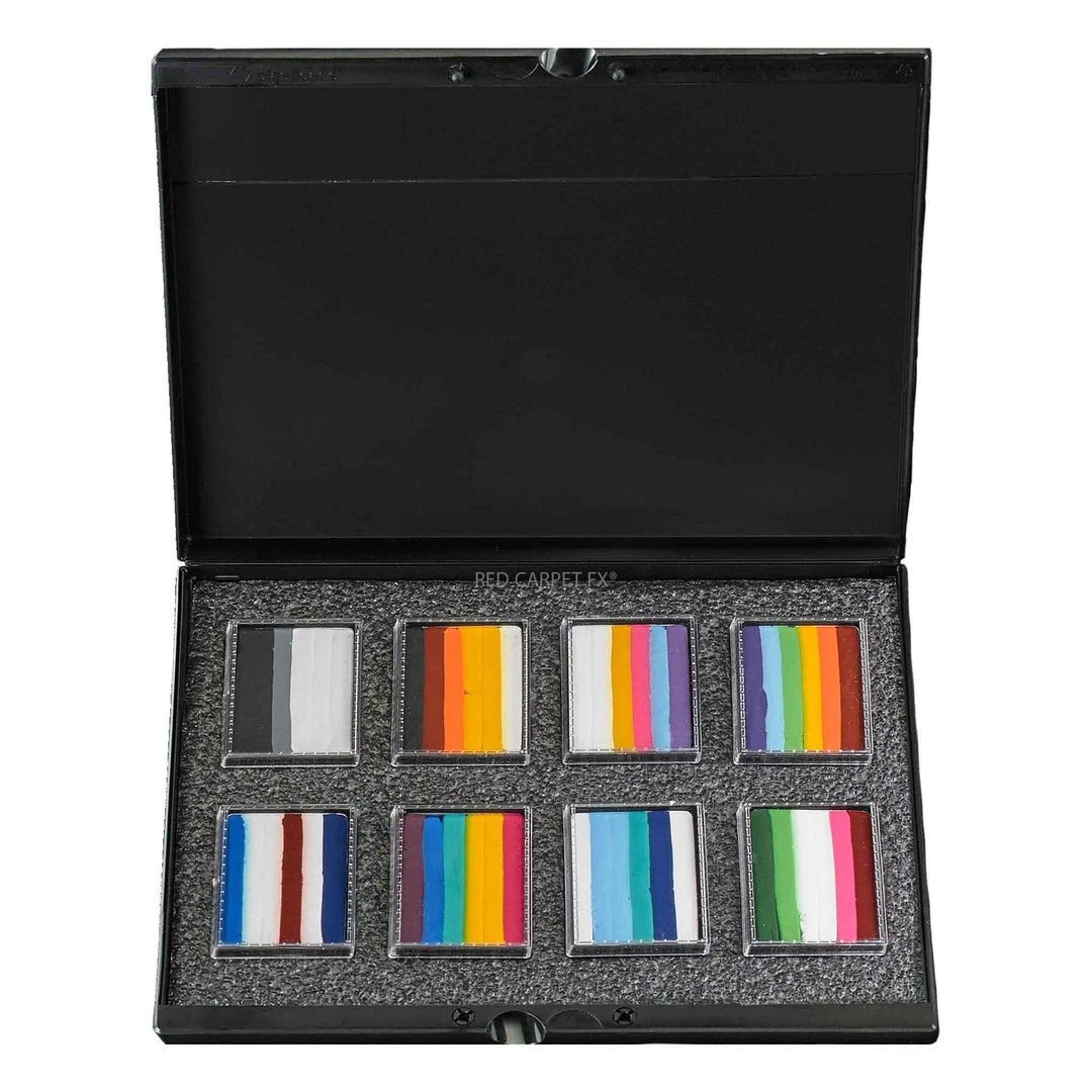 Mehron Paradise AQ Body Paint Prisma Split Cake Palette 3 Mehron Paradise AQ Body Paint Prisma Split Cake Palette