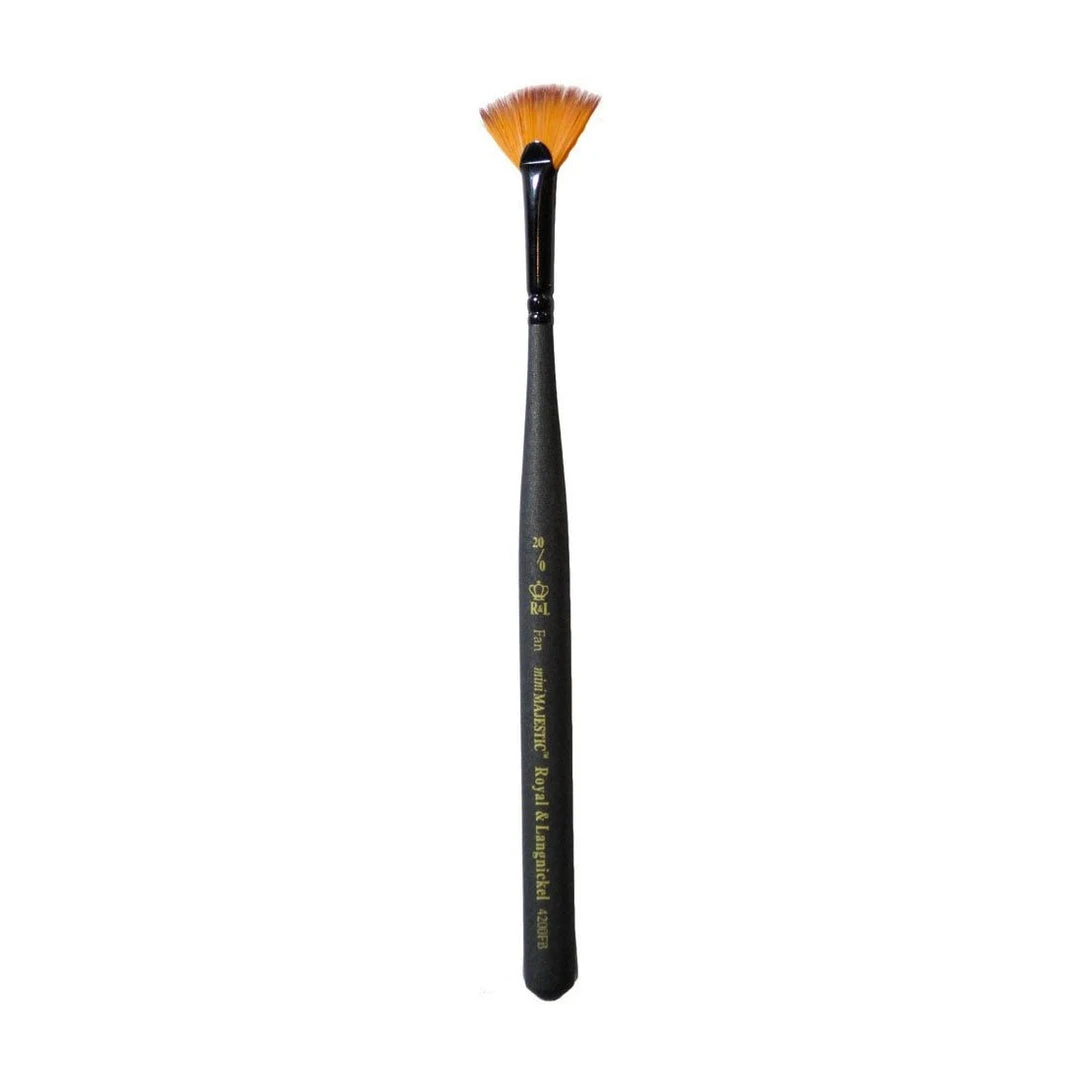 Royal & Langnickel Majestic Mini Fan 20/0 Brush Fan Brushes 4 Royal & Langnickel Majestic Mini Fan 20/0 Brush Fan Brushes