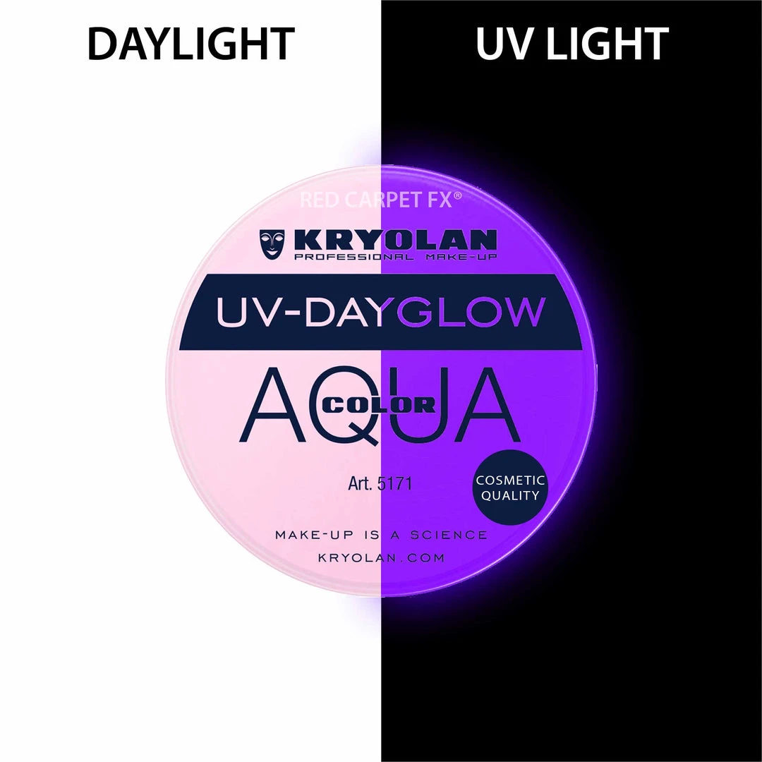 Kryolan AQUACOLOR UV-Dayglow - Water Based Face & Body Paint 9 Kryolan AQUACOLOR UV-Dayglow - Water Based Face & Body Paint