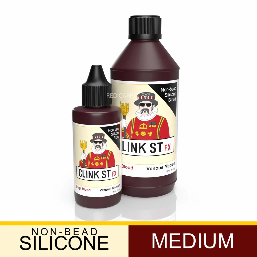 Clink Street FX Non-bead Silicone Stage Blood - Venous Medium Artificial Bloods