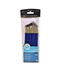 Royal & Langnickel Sable 10 Piece Brush Set Body Art Brush Sets