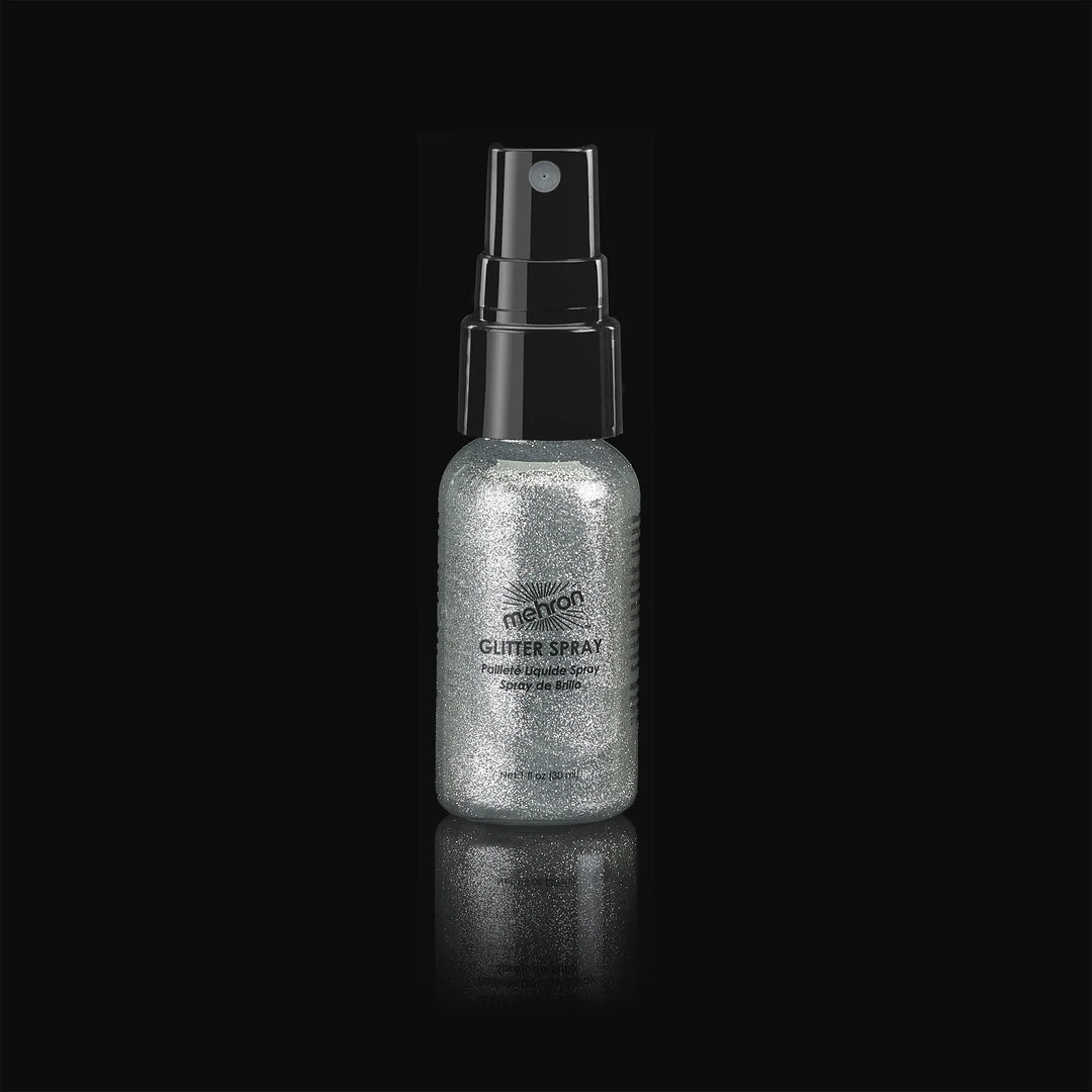 Mehron Glitter Spray - Silver 3 Mehron Glitter Spray - Silver