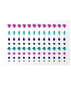 Smiffy's Make-up FX 100 Self-adhesive Face Gems - Unicorn Pastels Glitter