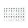 Smiffy's Glitter Make-up FX 100 Self-adhesive Face Gems - Silver/Clear