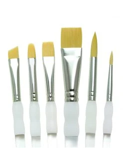 Royal & Langnickel Soft Grip 6 Piece Brush Set With Folding Holder