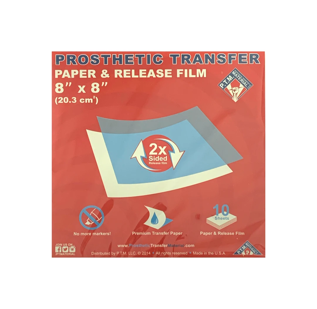 PTM Prosthetic Transfer Paper & Release Film 3 PTM Prosthetic Transfer Paper & Release Film