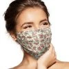 Pebbles Of Leeds Pebbles Handmade Pleated Cotton Face Mask - Vintage Rose